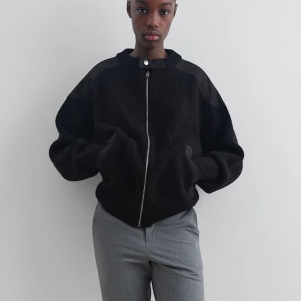 [L]기마구아스 GUIDO 니트 집업 가디건/블랙