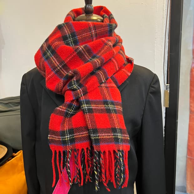 adam et rope x john hanly 체크 머플러