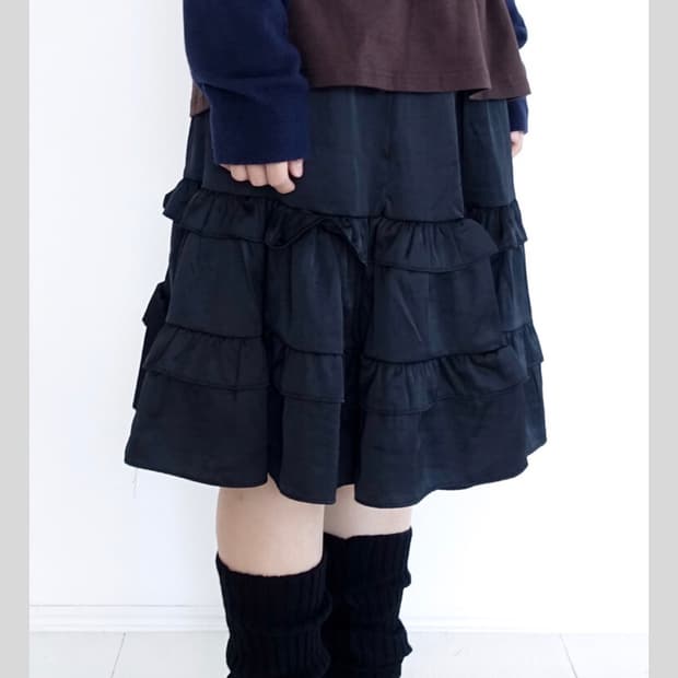 샵페어리 실키 프릴 스커트