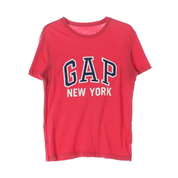 GAP 뉴욕 아치 로고 코랄 반팔티 XS