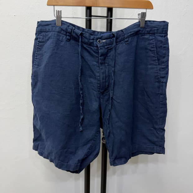 정품) GANT 간트 남성 네이비 린넨 반바지 XL(38인치)