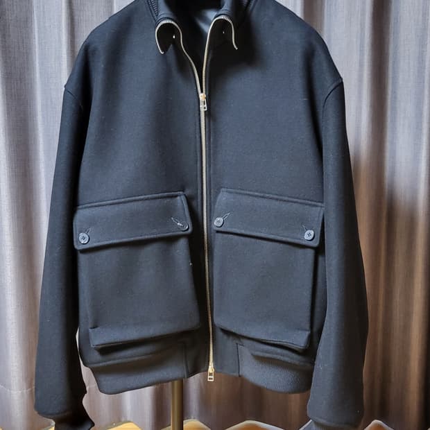 [L] 이얼즈어고 바시티 자켓 블랙