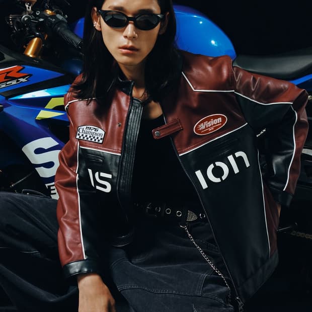 비전스트릿웨어 Leather Racing Jacket 레더 레이싱 자켓 