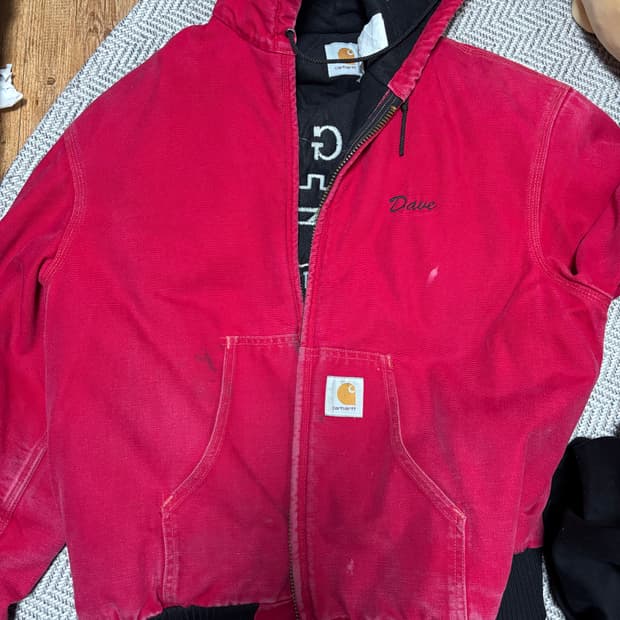 ‘97 Carhartt active jacket(red)