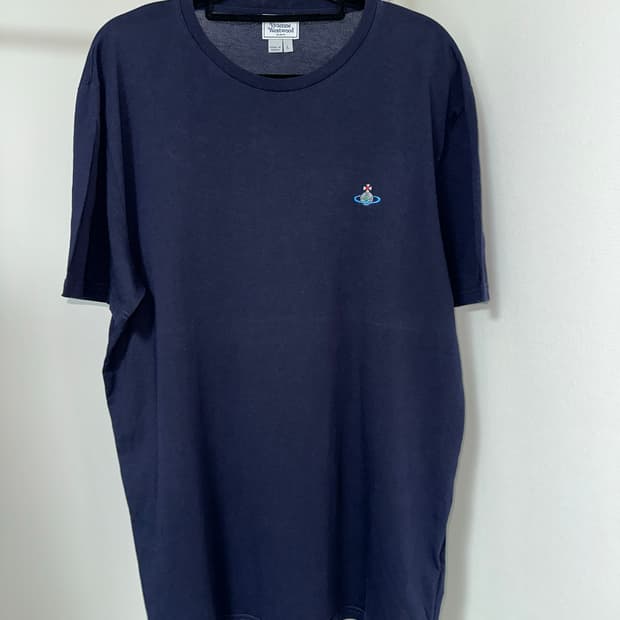 비비안웨스트우드 남자 반팔티 - NAVY