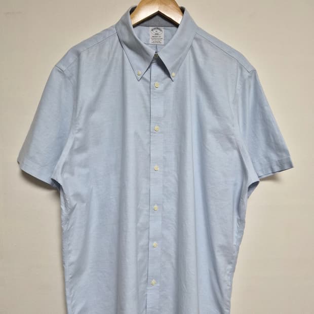 브룩스브라더스 옥스포드 반팔 셔츠 XL사이즈 - S353