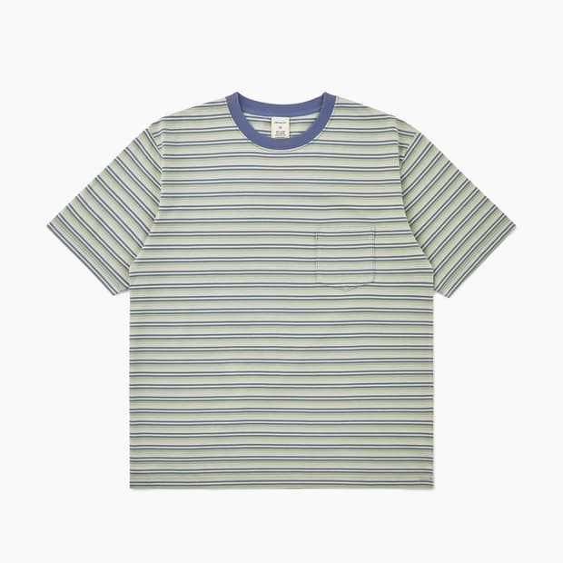 카키스 보더티 S Khakis Border S/S Tee Moss