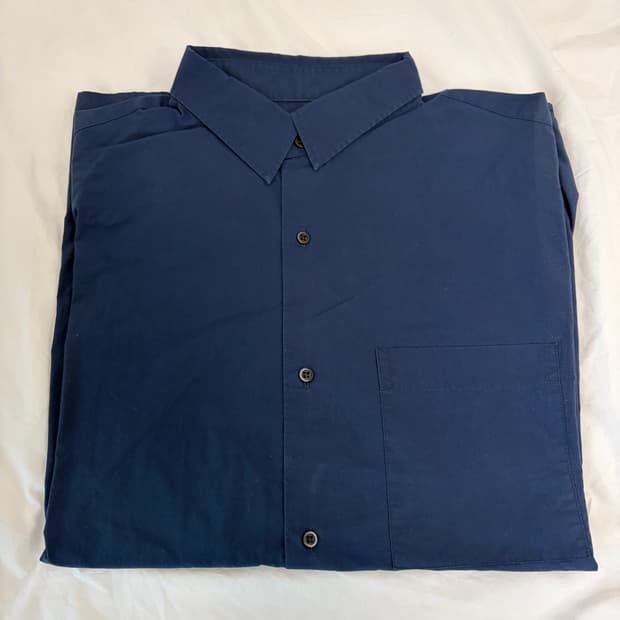 유니클로 C 긴팔 셔츠 블루 XL