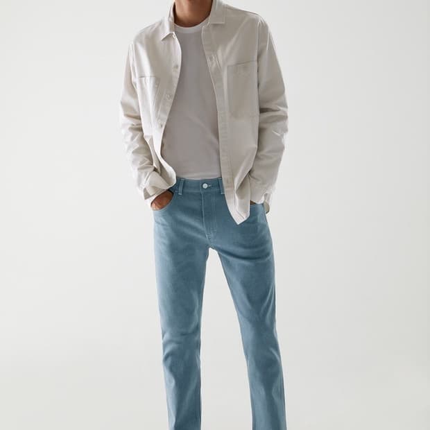 [COS]코스 리사이클 코튼 슬림레그 진