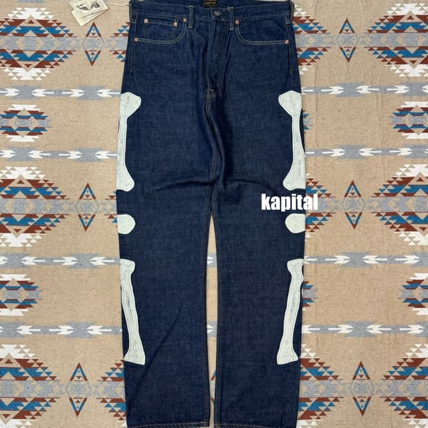 [32] 캐피탈 12.5온즈 데님 멕시칸 턱시도 5P 오카길리 팬츠