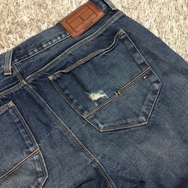 [90] 타미힐피거 슬림 핏 데님