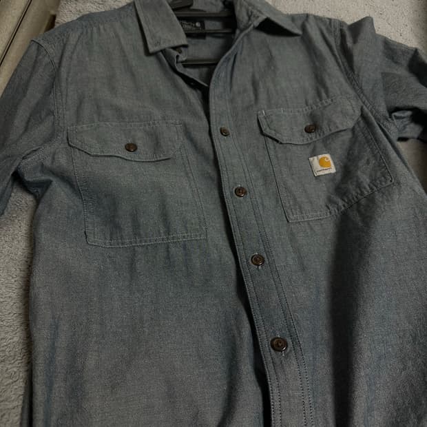 칼하트 데님 반팔 셔츠 남방
