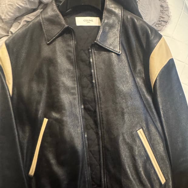 셀린느 레더 테디자켓