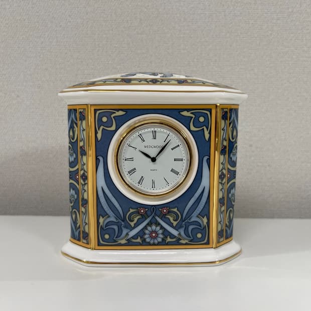 웨지우드 블루 엘리펀트 탁상시계 Wedgwood