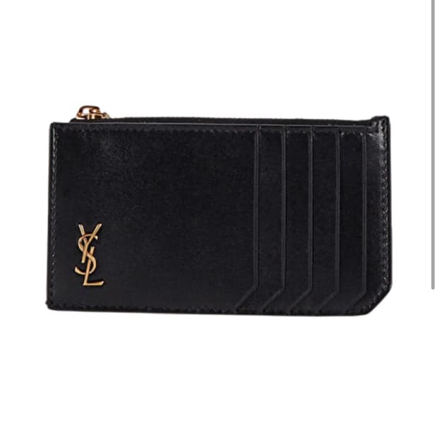 (새 제품) 생로랑 블랙 카드지갑 금장