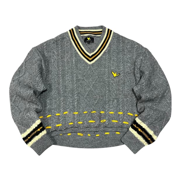 ✨ (바배) 와릿이즌 마곤 리폼 브이넥 크롭 니트