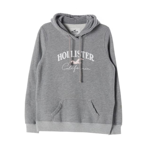 홀리스터 시그니처 빅로고 기모 후드티 M