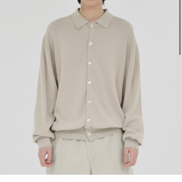 브라운야드 카라 가디건 브라운 새상품