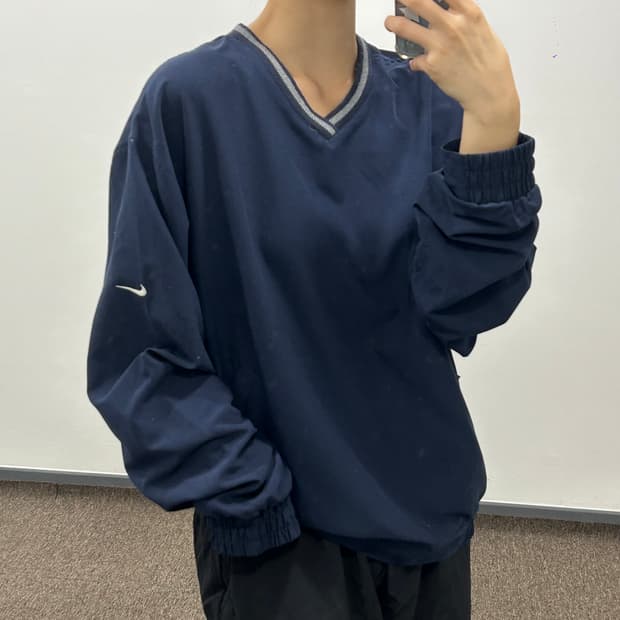 Nike 나이키90‘s 암 스우시 네이비 웜업