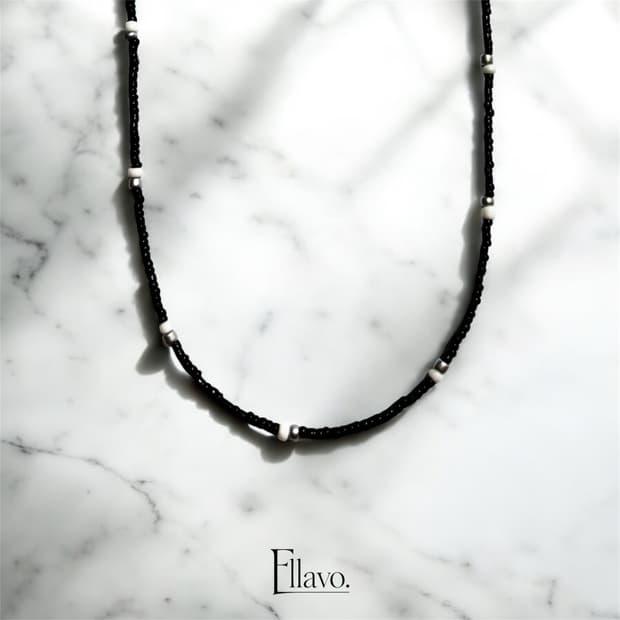 Ellavo simple black bead set