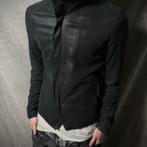 LHP Metallic Coated High Neck Jacket