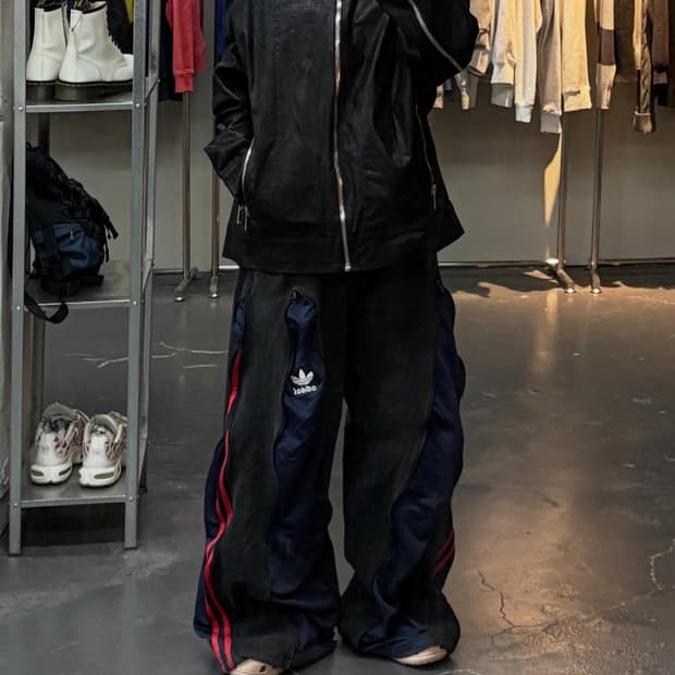 빈티지 블랙 가죽 자켓 A2829