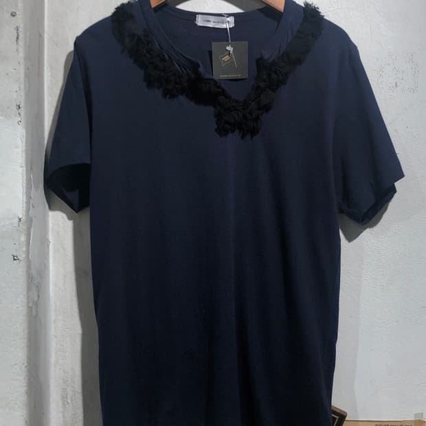 [3724] comme des garcons navy t shirt
