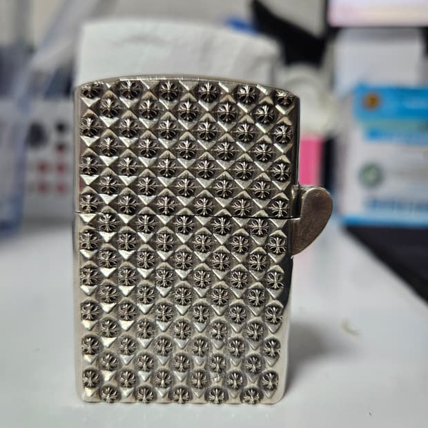 Chrome Hearts 크롬하츠 크로스 블럭 지포 라이터레플리카