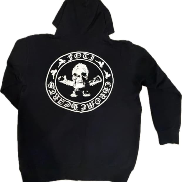 [L]크롬하츠 포티 스켈레톤 후드집업