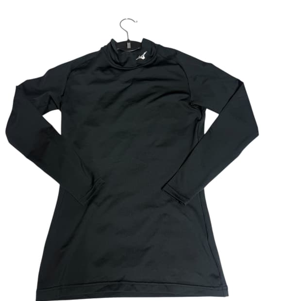 Mizuno Black Functional Mock Neck Tee M