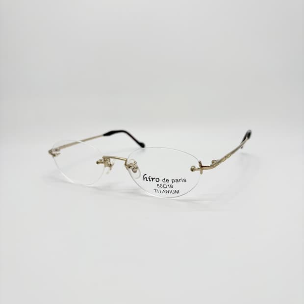 HIRO DE PARIS 골드 오벌 무테