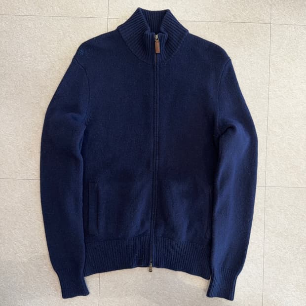 90s 폴로 랄프로렌 메리노 울 투웨이 집업 니트