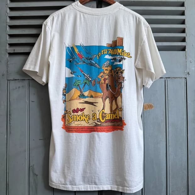 [OS]90's USA 빈티지 카멜 프로모 티셔츠