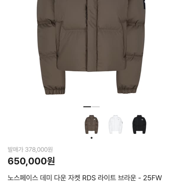 노스페이스 데미 패딩