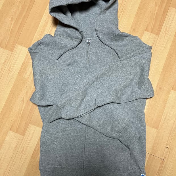 러셀 애슬레틱 현행 후드집업 그레이색