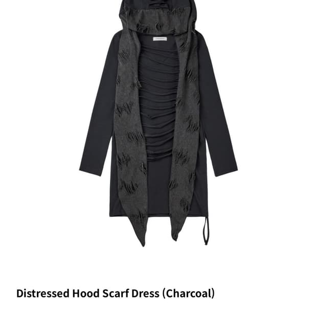 Bonienkiye 후드원피스  차콜