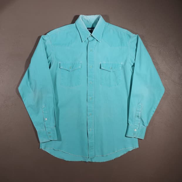 90s 랭글러 헤비코튼 웨스턴셔츠