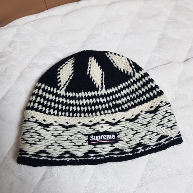 슈프림 다이아몬드 비니 모자 블랙 24FW