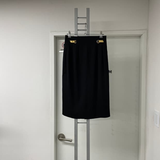 셀린느 블랙 스커트 38
