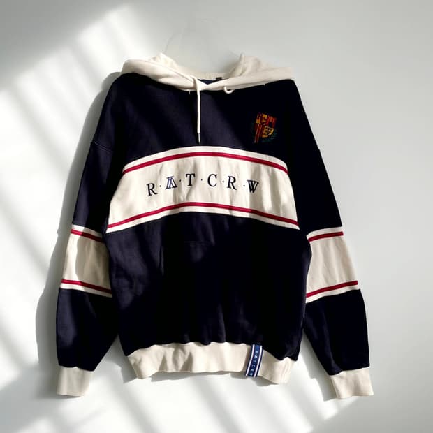 F1 로맨틱크라운 크로스 라인 후드티 M사이즈