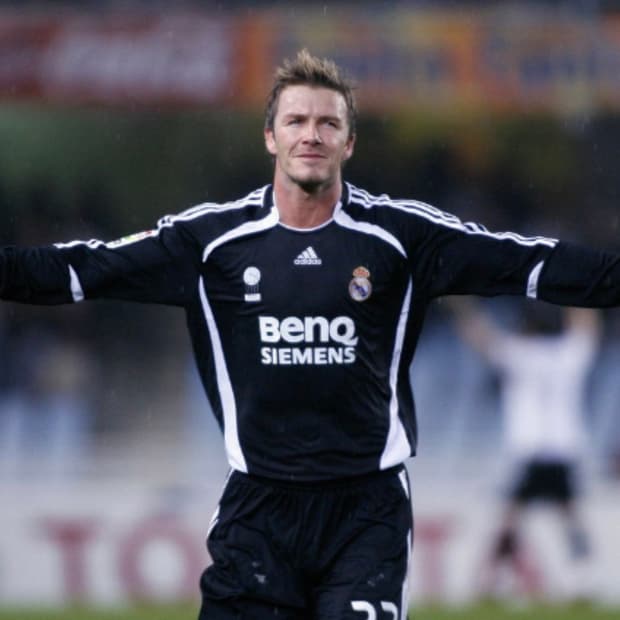 [S] 아디다스 레알 마드리드 06-07 어웨이 베컴 마킹 유니폼