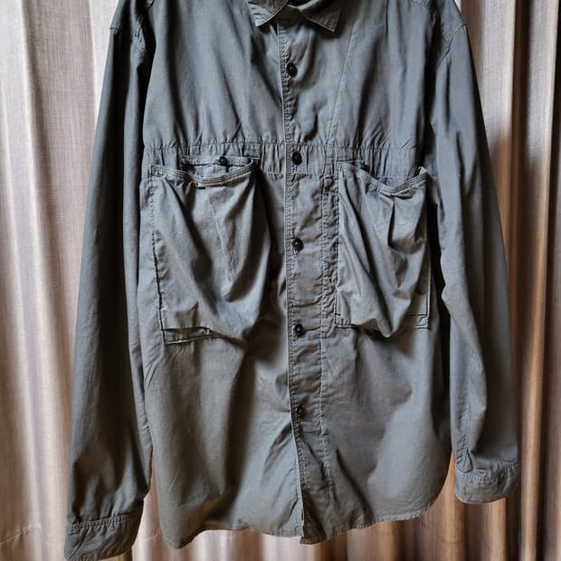 [4] 캐피탈 브로드 아노락 셔츠 블랙