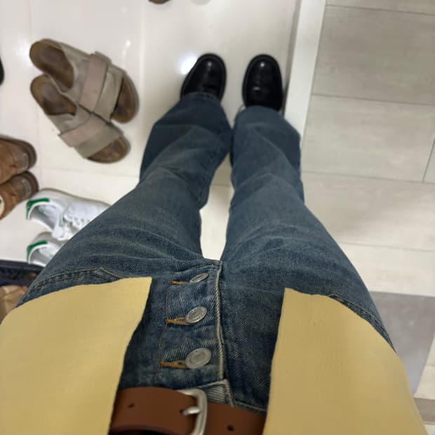 빈티지 포켓 부츠컷 데님팬츠