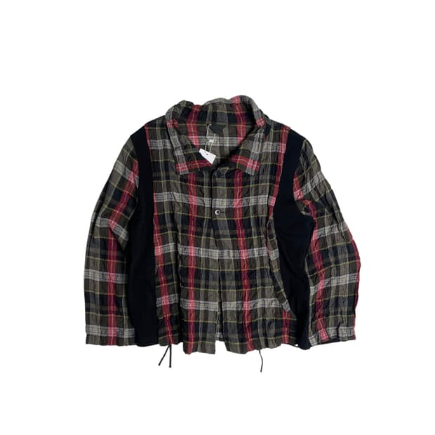 Pour deux 체크 플리츠 자켓  