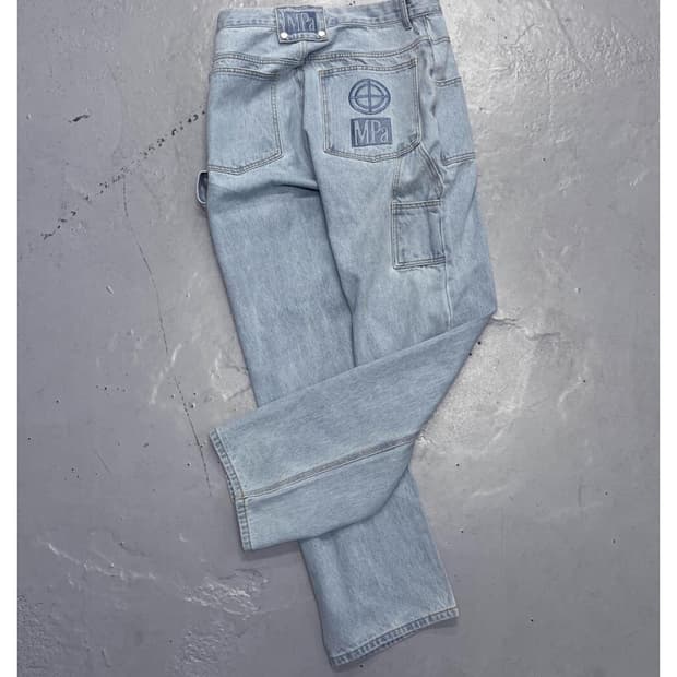 새상품 플라스틱프로덕트 PAINTER DENIM PANTS