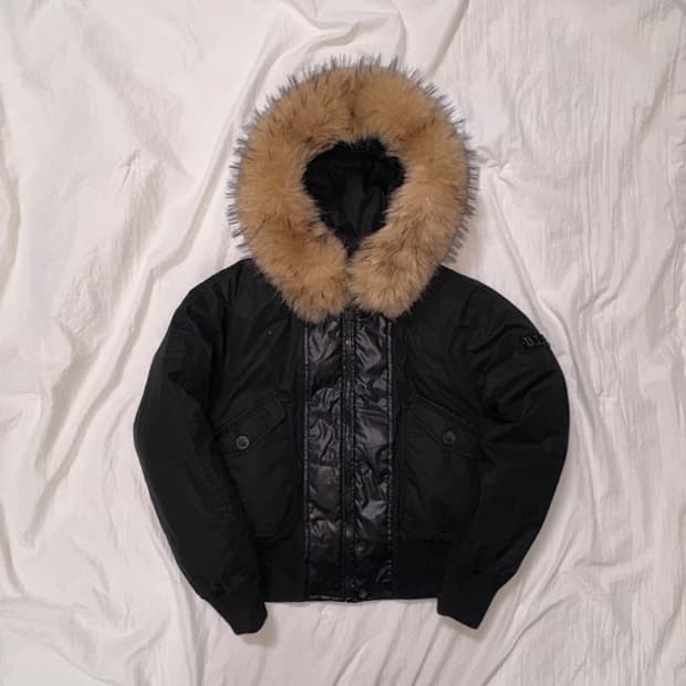 Diesel fur puffer jacket