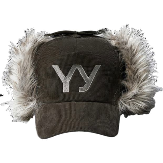 (새상품) 오픈와이와이 포우 퍼 코듀로이 이어플랩 캡 카키