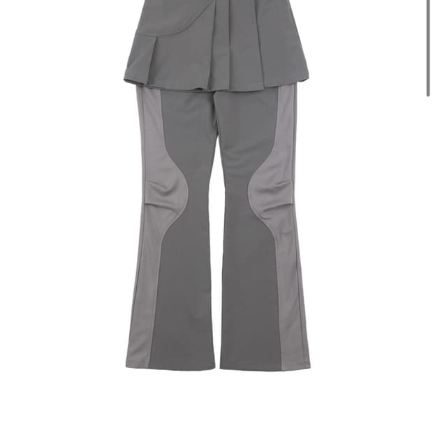 오호스 2-way pleats skirt pants(grey,2)