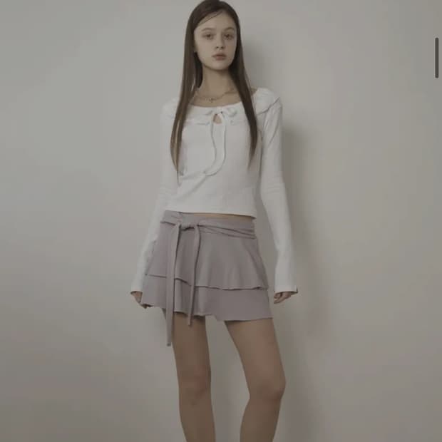 벨리아르 플리에 스커트 모브그레이 PLIE SKIRT-MAUVE GRAY