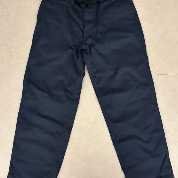 나나미카 와이드치노팬츠 네이비 34